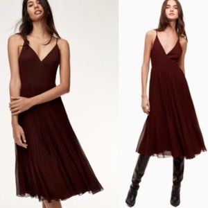Aritzia Wilfred Beaune Dress in truffle XS